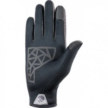 Schwarze Grip-Handschuhe M Touchscreen Rutschfest - 2