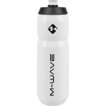 M-Wave 750ml Matte White/Black Plastic Water Bottle - 1