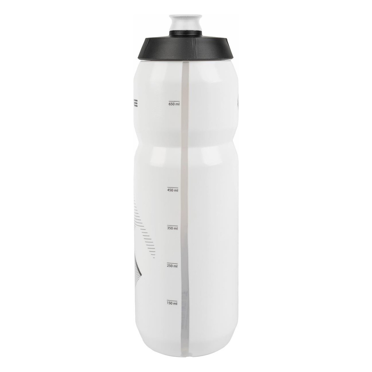 M-Wave 750ml Matte White/Black Plastic Water Bottle - 2