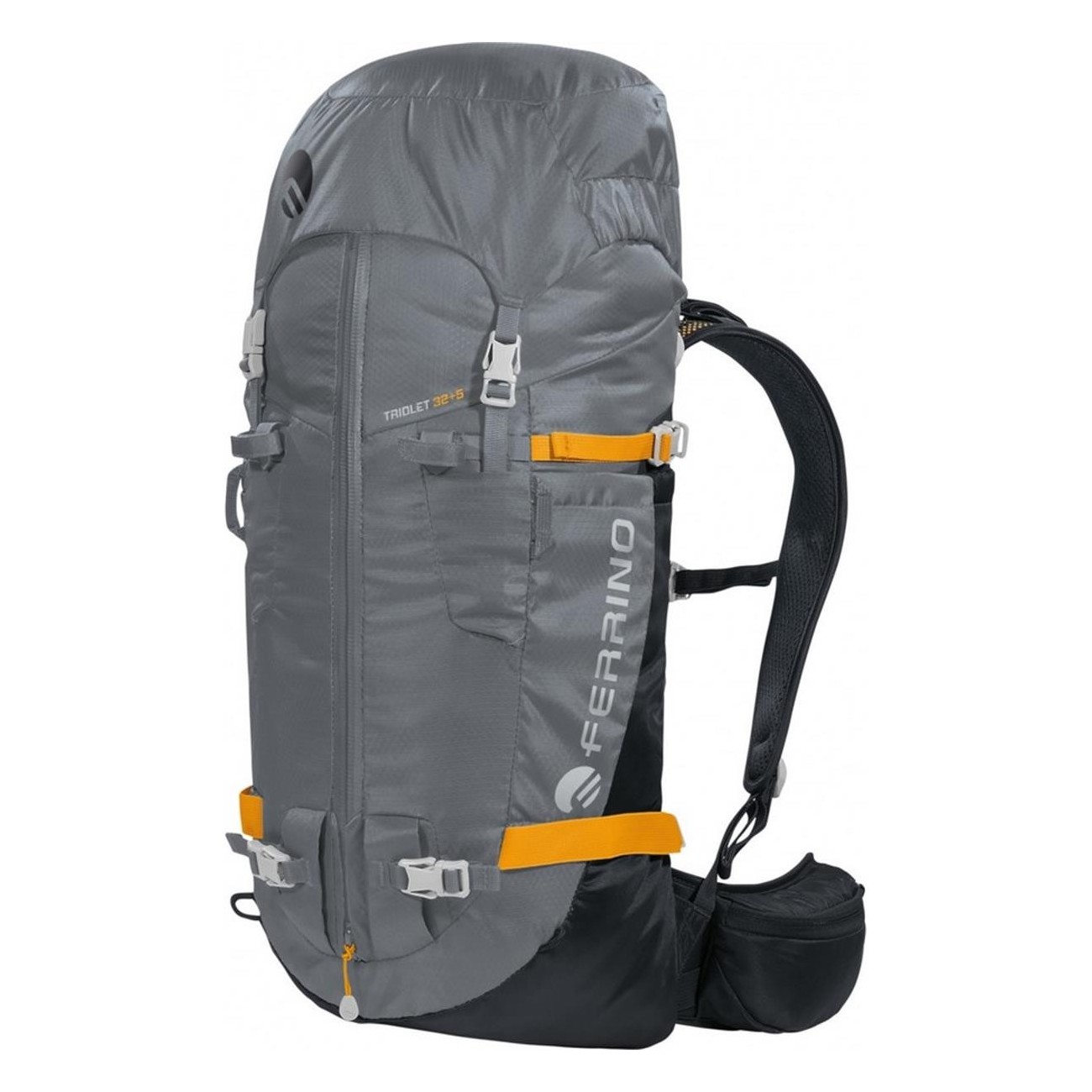 Sac à dos alpinisme Triolet 32+5L gris foncé léger et polyvalent - 1