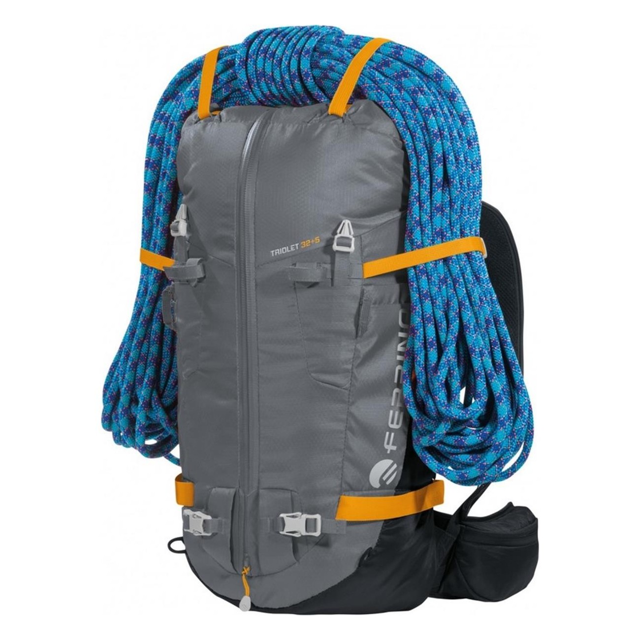 Sac à dos alpinisme Triolet 32+5L gris foncé léger et polyvalent - 11