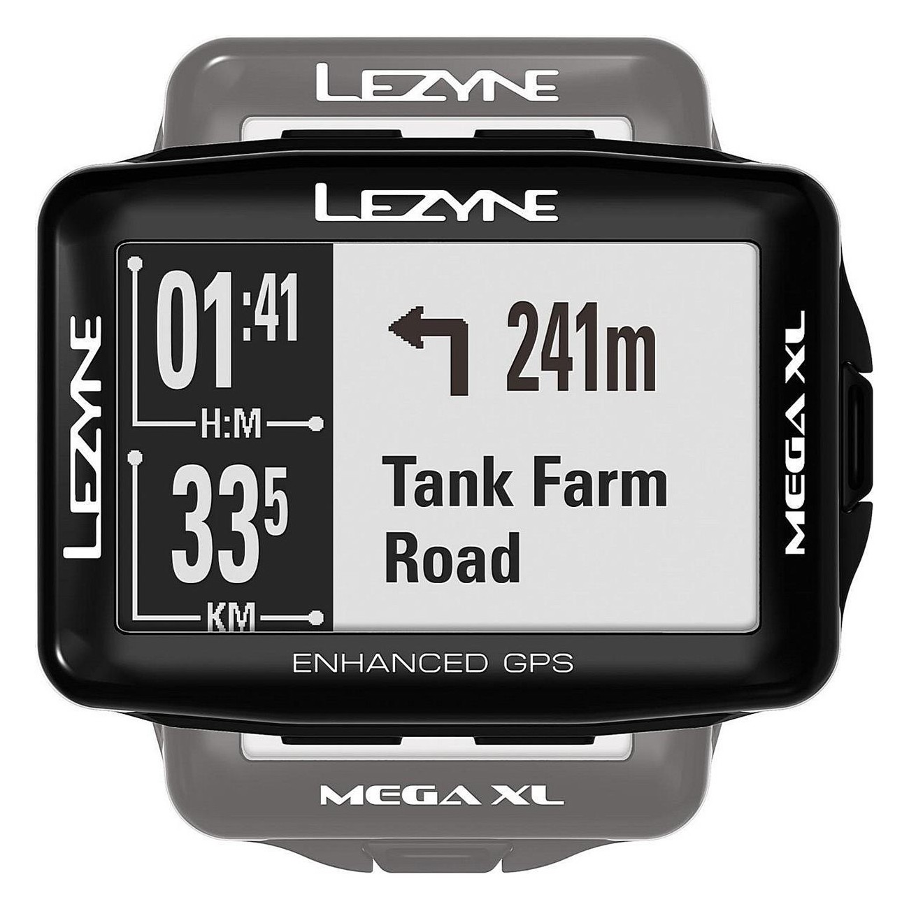 Ordenador GPS Lezyne Mega XL Negro - 48h de Autonomía, IPX7, ANT+ y Bluetooth - 9