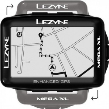 Ordenador GPS Lezyne Mega XL Negro - 48h de Autonomía, IPX7, ANT+ y Bluetooth - 10