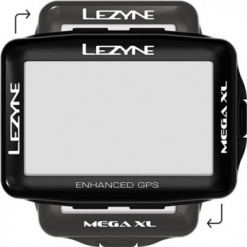 Ordenador GPS Lezyne Mega XL Negro - 48h de Autonomía, IPX7, ANT+ y Bluetooth - 15