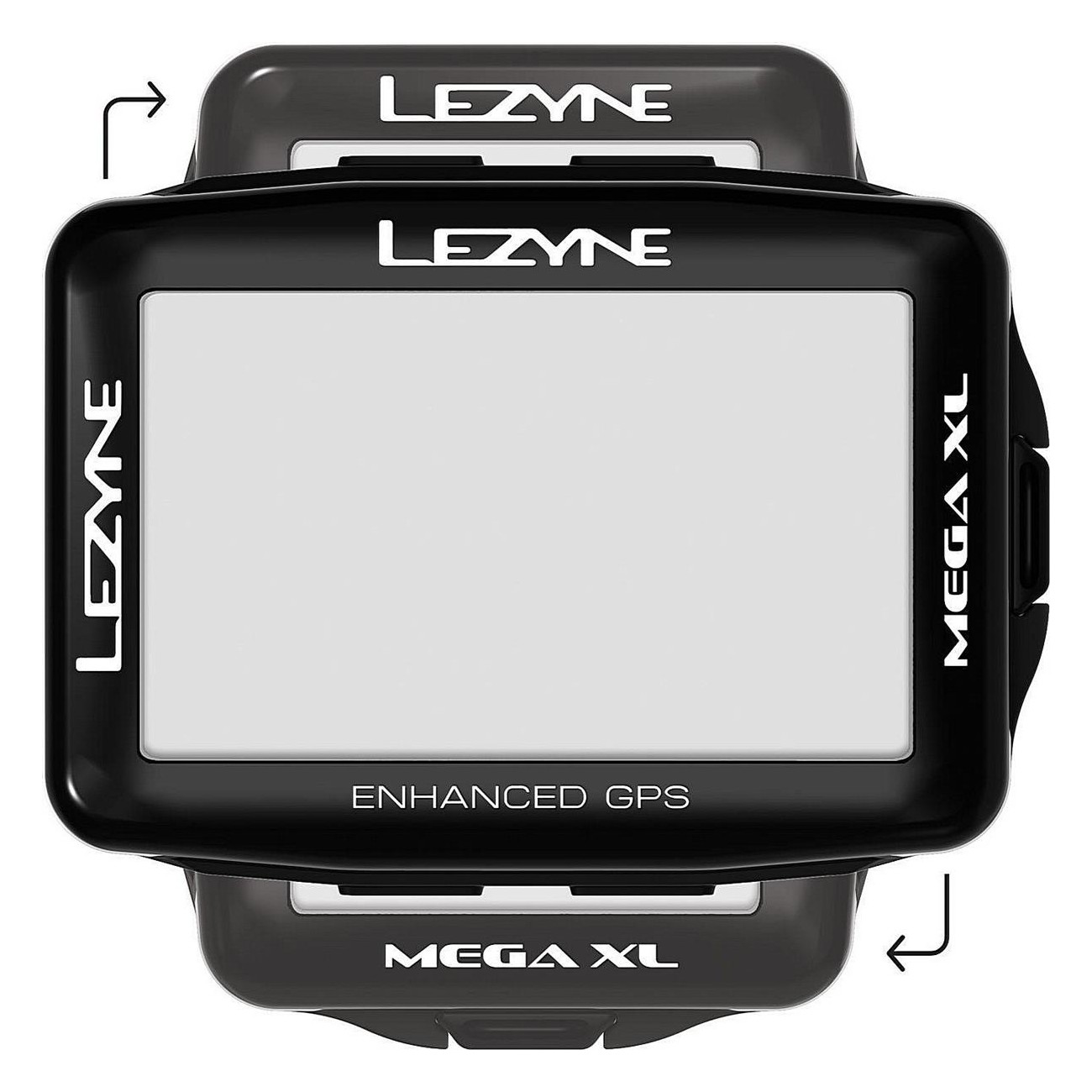 Ordenador GPS Lezyne Mega XL Negro - 48h de Autonomía, IPX7, ANT+ y Bluetooth - 15