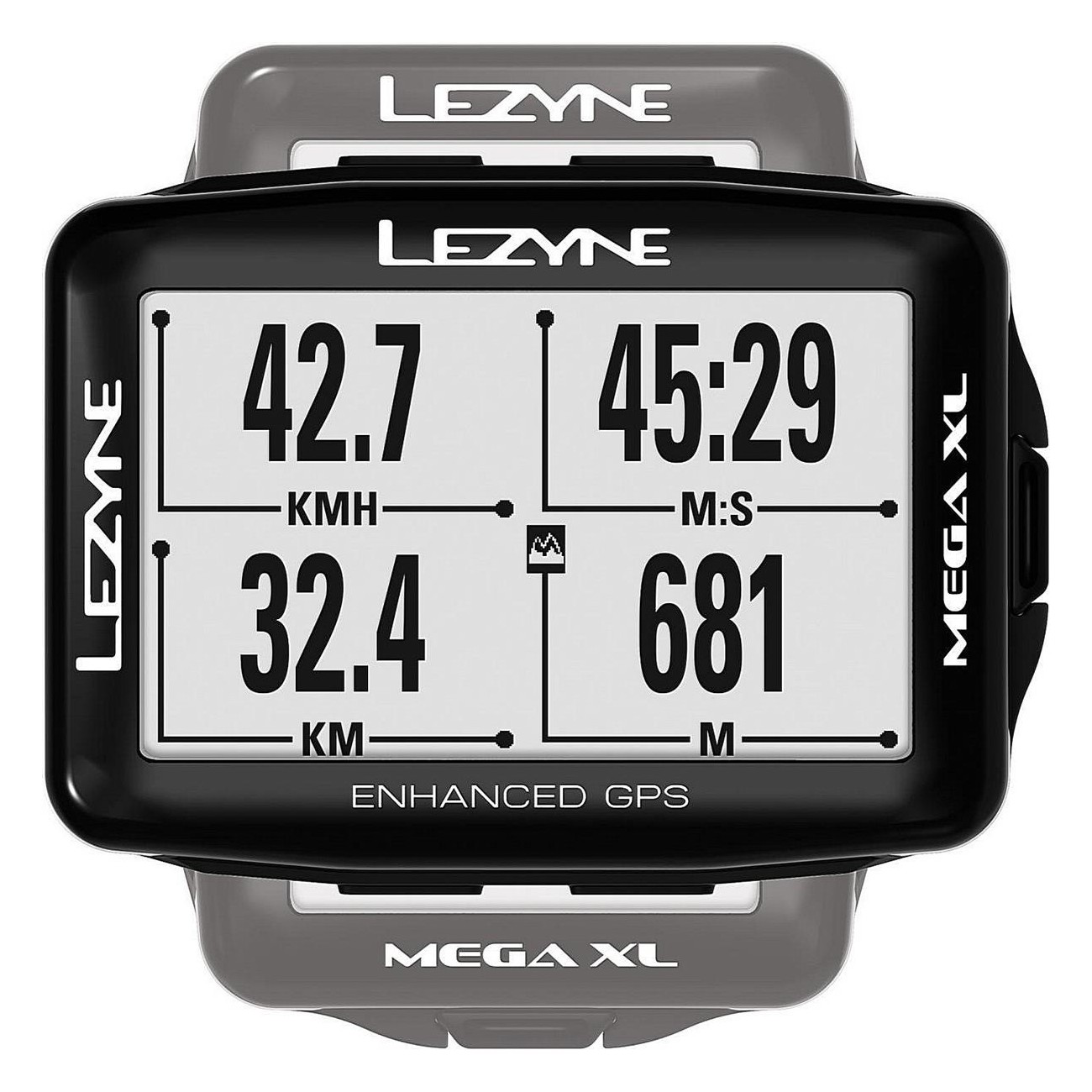 Ordenador GPS Lezyne Mega XL Negro - 48h de Autonomía, IPX7, ANT+ y Bluetooth - 18