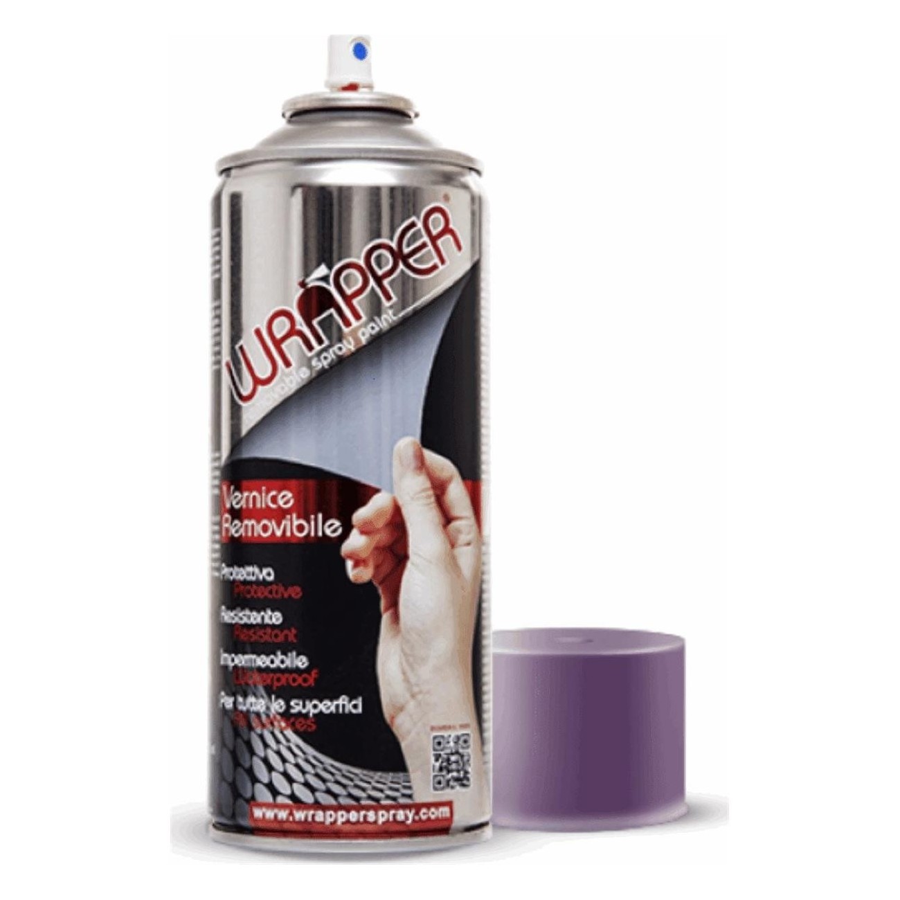 Removable Spray Paint Wrapper Lilac Blue 400ml for Various Surfaces - 1