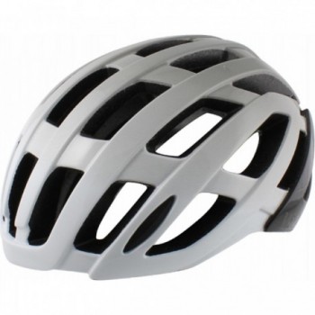 Casco Rapido WAG per Ciclismo su Strada, Taglia M (56-59 cm), Colore Bianco/Grigio/Nero, Leggero e Sicuro con Ventilazione Ottim