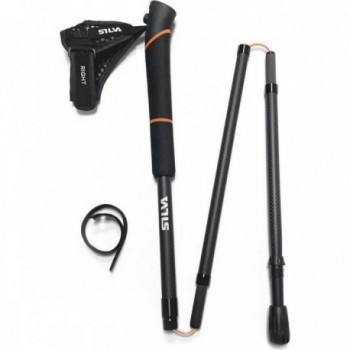 Silva Carbon Running Poles 110 cm - Lightweight and Foldable for Trail Running - 9