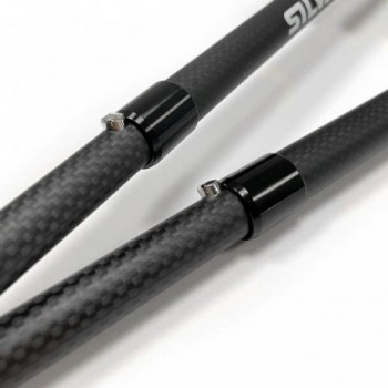 Silva Carbon Running Poles 110 cm - Lightweight and Foldable for Trail Running - 10