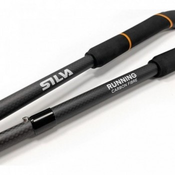 Silva Carbon Running Poles 110 cm - Lightweight and Foldable for Trail Running - 11