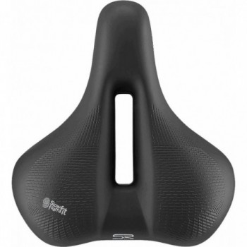 Sella Float Relaxed Unisex per Strada e Trekking, Nera 251x228 mm con Imbottitura Slow Fit Foam - 1 - Selle - 8021890575609