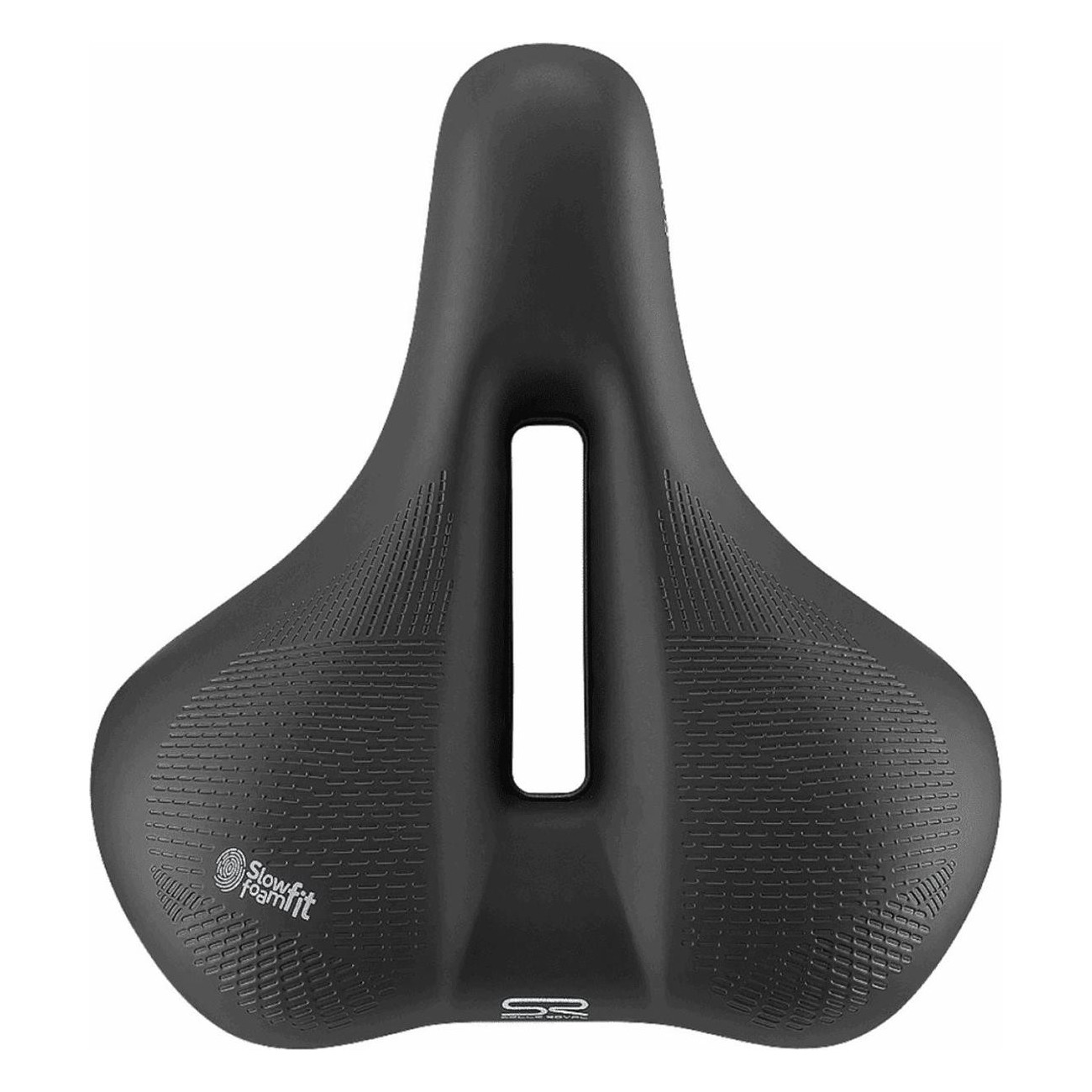 Float Relaxed Unisex Saddle for Road and Trekking, Black 251x228 mm - 1