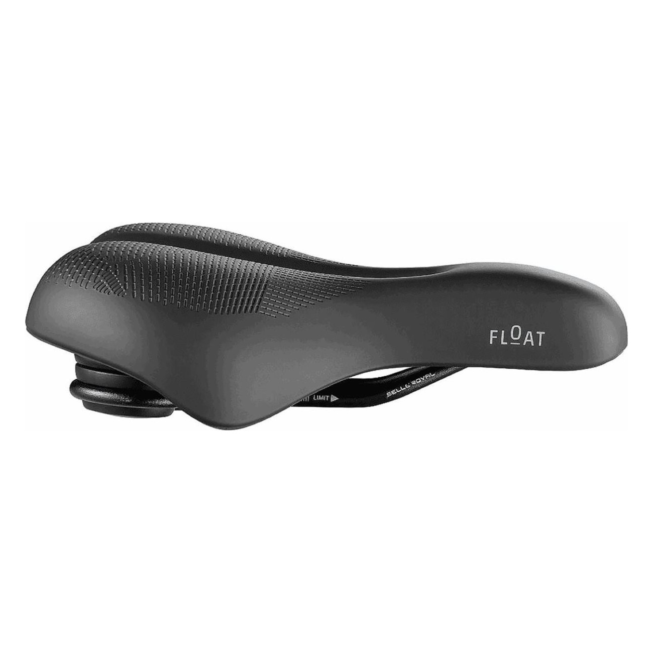 Float Relaxed Unisex Saddle for Road and Trekking, Black 251x228 mm - 3