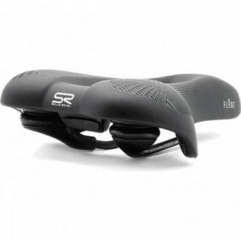 Float Relaxed Unisex Saddle for Road and Trekking, Black 251x228 mm - 5