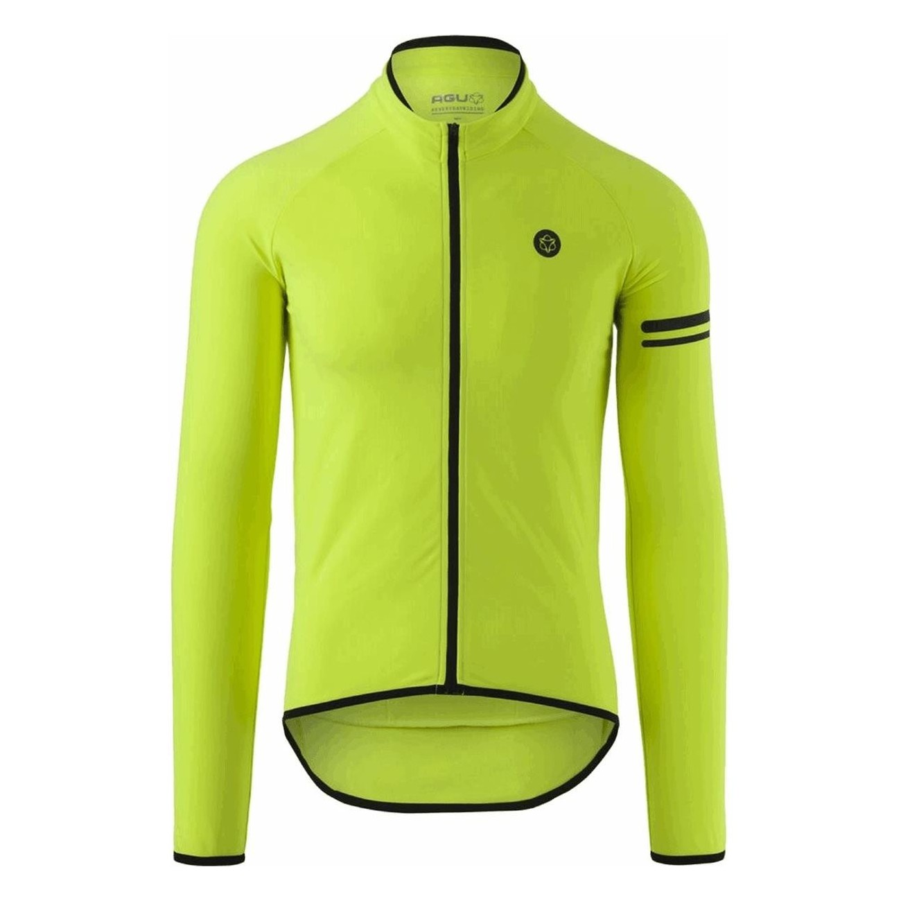 Men's Fluorescent Yellow Long Sleeve Sports Shirt - Thermo Sport - 1