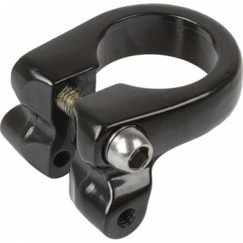 Black Aluminum Seat Clamp 28.6 mm for Side Racks - Durable and Reliable - 1