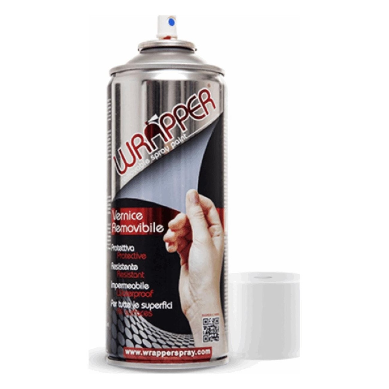 Vernice Spray Rimovibile Glitter Argento 400ml Wrapper - Brillantezza Temporanea e Facile Rimozione - 1 - Altro - 5907547717079