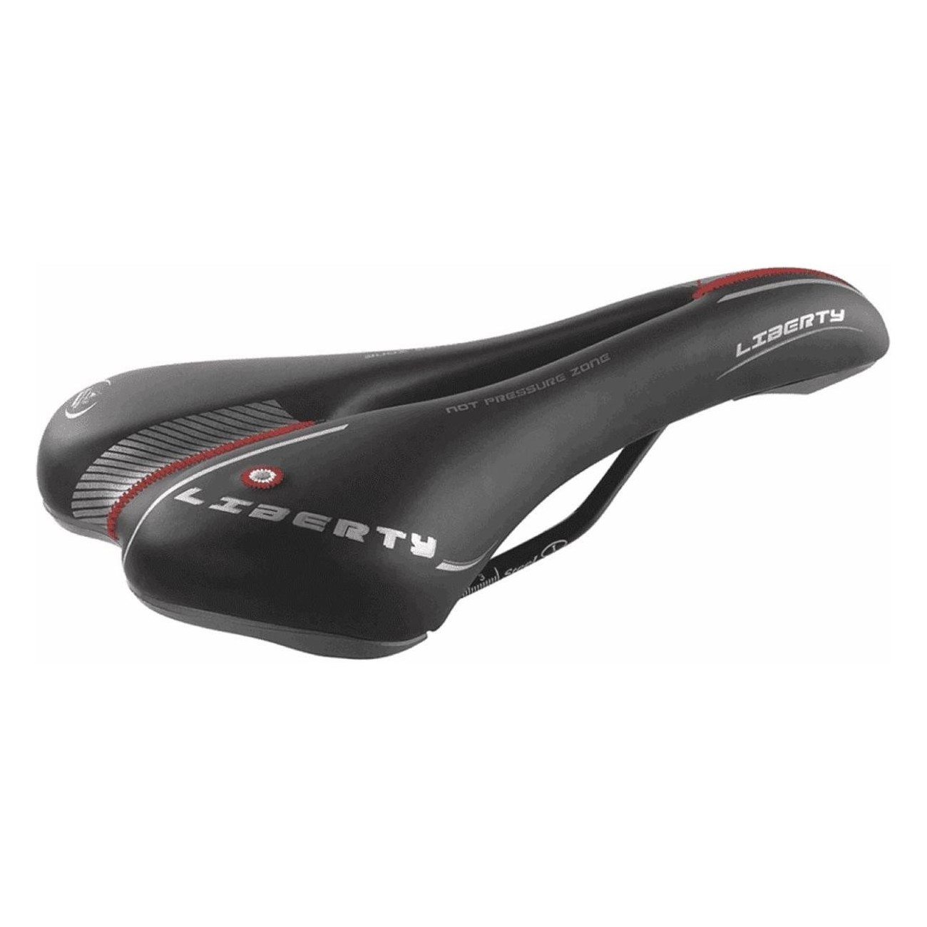 Selle MTB Liberty Noire pour Citybike - Confort et Résistance, 278x134 mm, 285g - 1