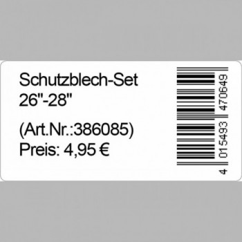 Thermische Selbstklebende Etiketten 75x50 mm, 1 Spur, Weiß für Personalisierung - 1