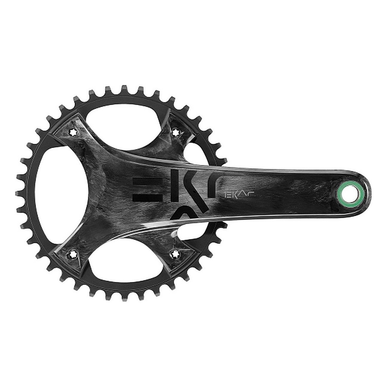 Ekar Pro-Tech 1x13v Crankset for Gravel - 38D, 172.5mm, Black - 1