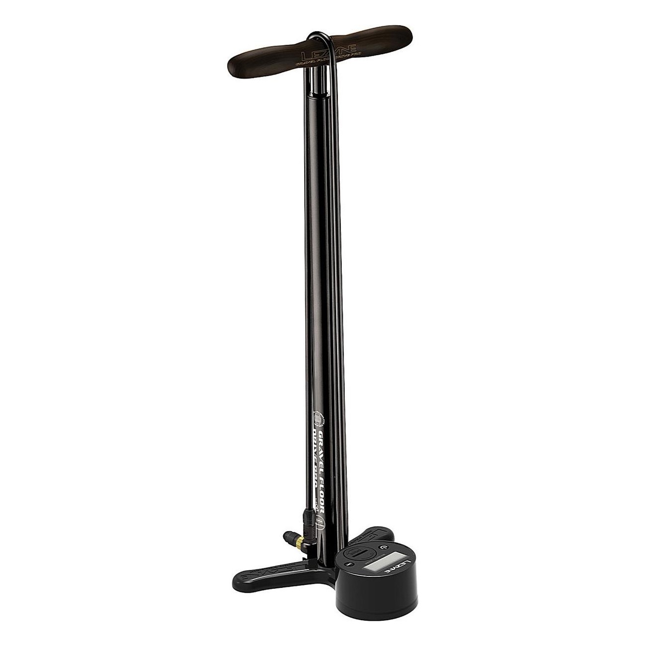 Lezyne Gravel Digital Drive Pro Standpumpe Schwarz mit Digitalmanometer für Tubeless Reifen - 1