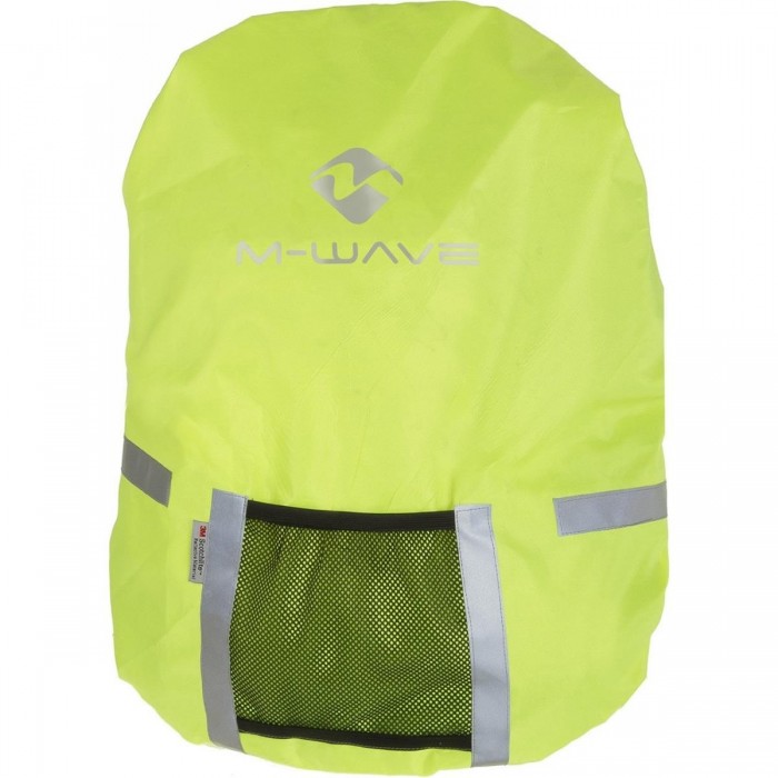 Housse de pluie réfléchissante M-Wave Maastricht Protect Jaune Néon 25L - 1