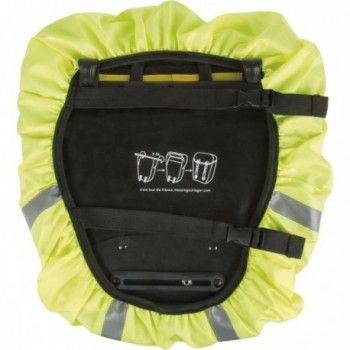 M-Wave Maastricht Protect Reflective Rain Cover Yellow Neon for 25L Bags - 5