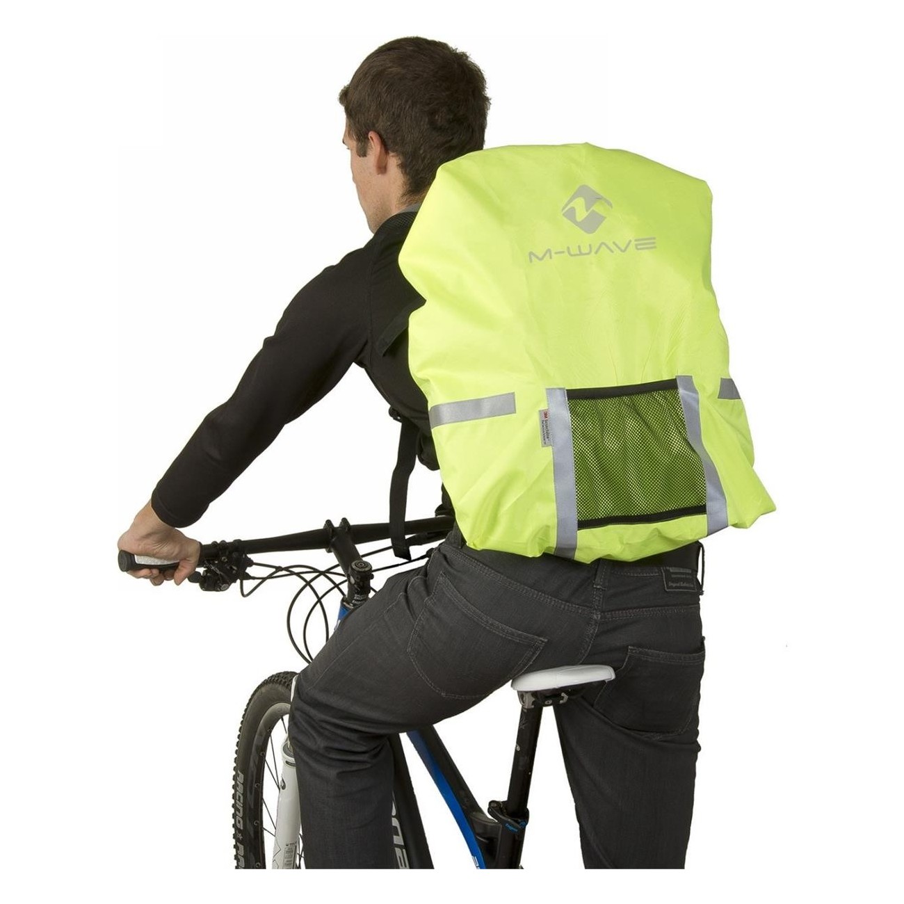 Regenschutz Reflector M-Wave Maastricht Protect Neon Gelb für Rucksäcke 25L - 7