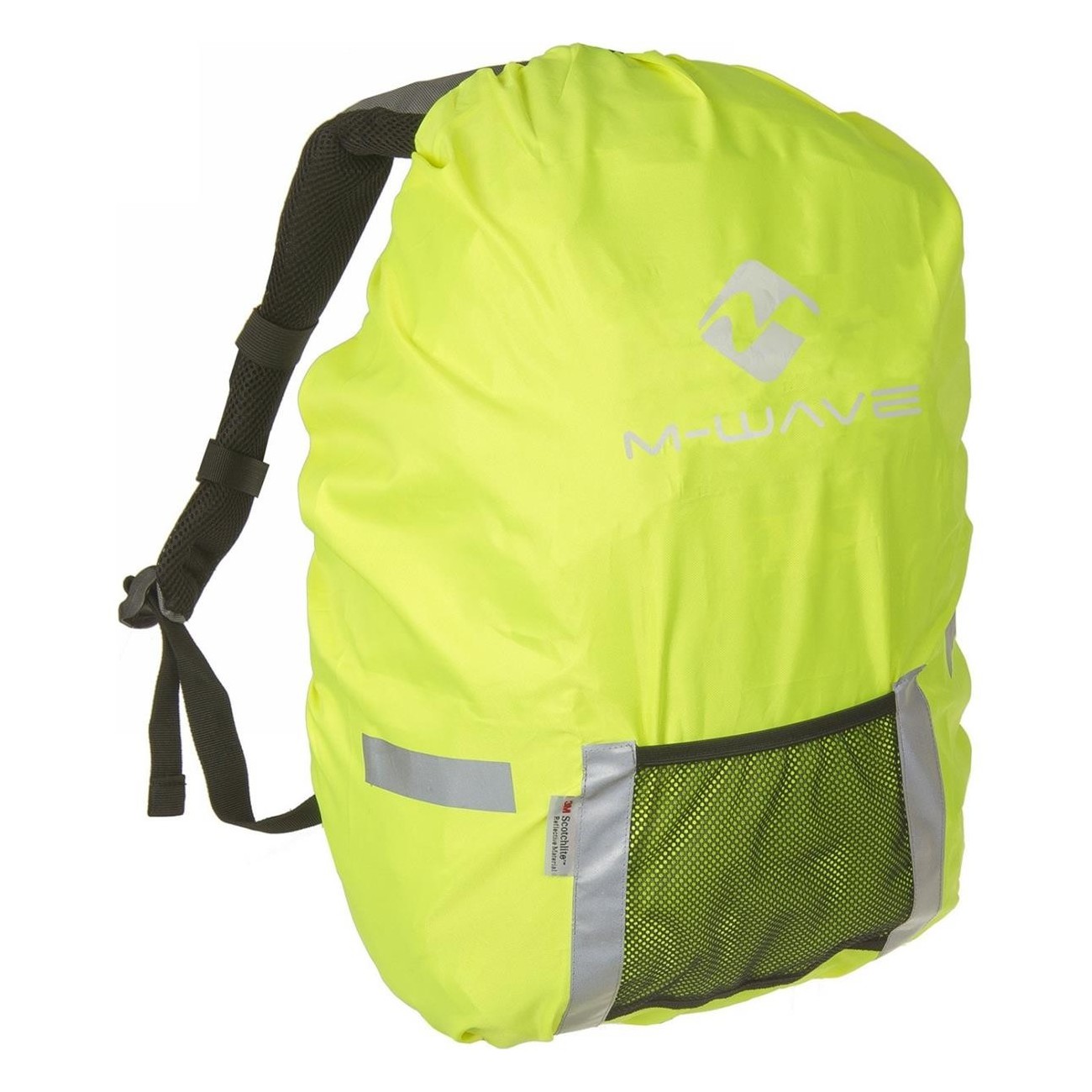 Housse de pluie réfléchissante M-Wave Maastricht Protect Jaune Néon 25L - 9