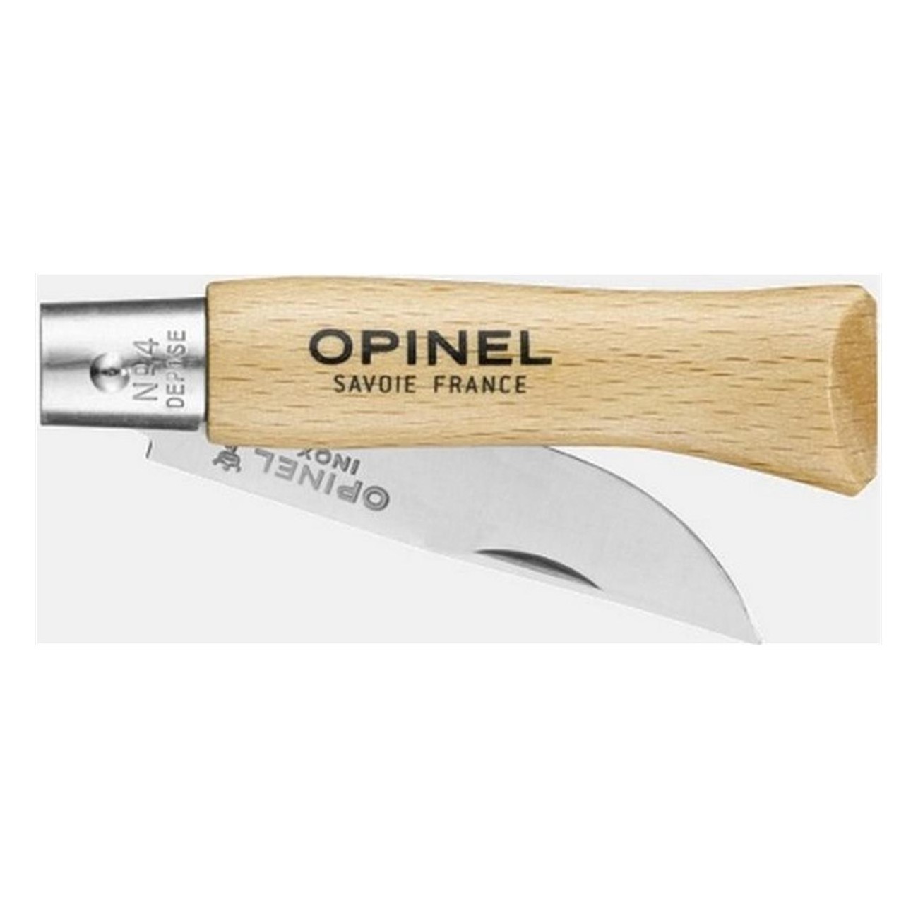 Set de 12 Couteaux Opinel Viroblock N.4 Inox avec Lame de 5 cm et Manche en Hêtre - 2