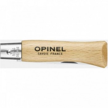 Set de 12 Couteaux Opinel Viroblock N.4 Inox avec Lame de 5 cm et Manche en Hêtre - 3