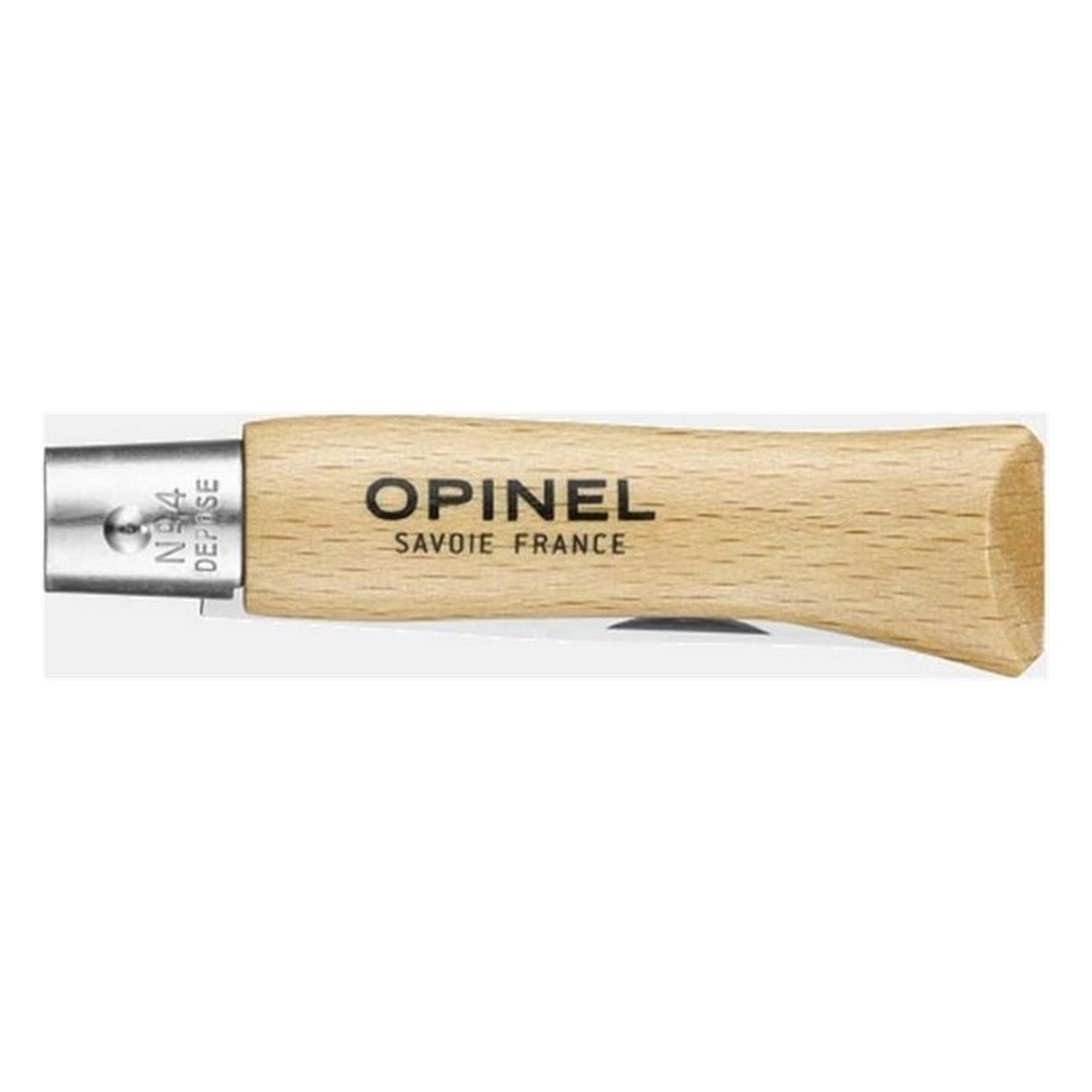 Set de 12 Couteaux Opinel Viroblock N.4 Inox avec Lame de 5 cm et Manche en Hêtre - 3