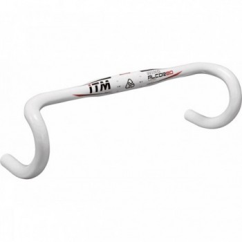 Alutech 7075 T6 White Road Handlebar 420mm x 31.8mm - Lightweight Alloy - 1