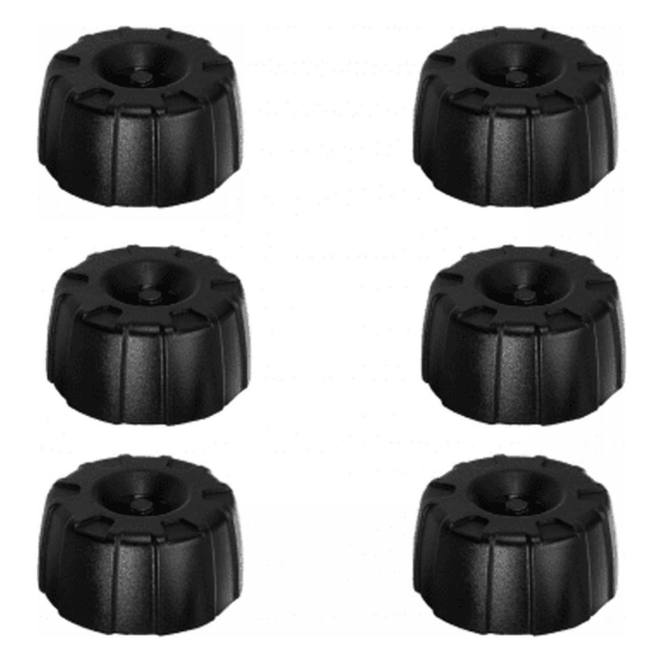 6 Anti-Theft Knobs 8mm Kit for Car Bike Racks - Compatible with Various Models - 1