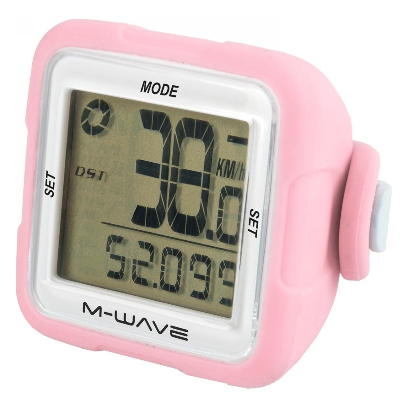 M-WAVE XIV SILICON Bike Computer Pink with 14 Functions and Battery Included - 1