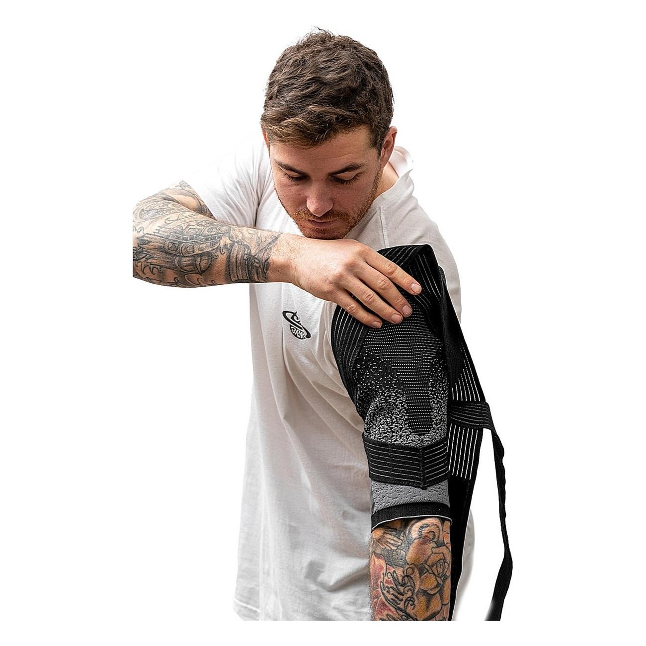 Space Brace Shoulder Straps Size S Black-Grey - Optimal Support with BreathSaver - 7