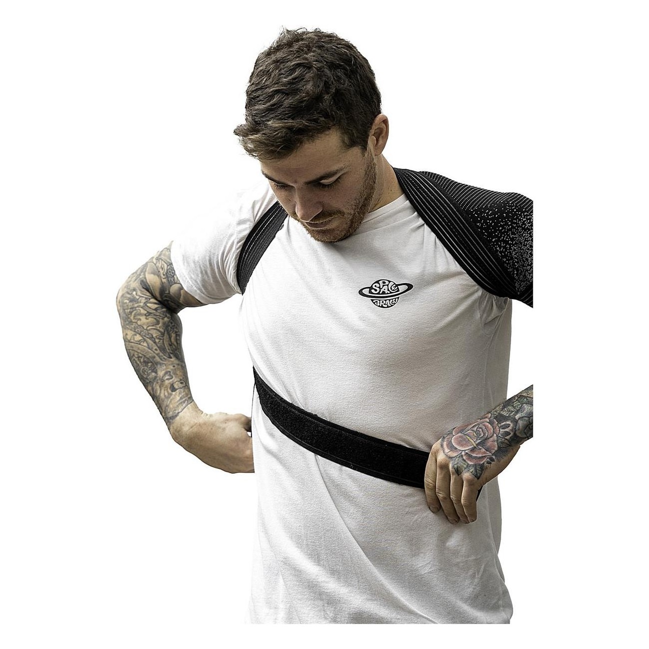 Space Brace Shoulder Straps Size S Black-Grey - Optimal Support with BreathSaver - 9