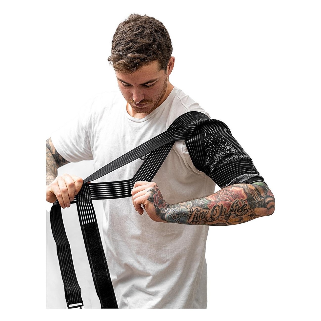 Space Brace Shoulder Straps Size S Black-Grey - Optimal Support with BreathSaver - 15