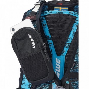 USWE Flow 16L Rucksack Blau mit CE-zertifiziertem Rückenprotektor - 4