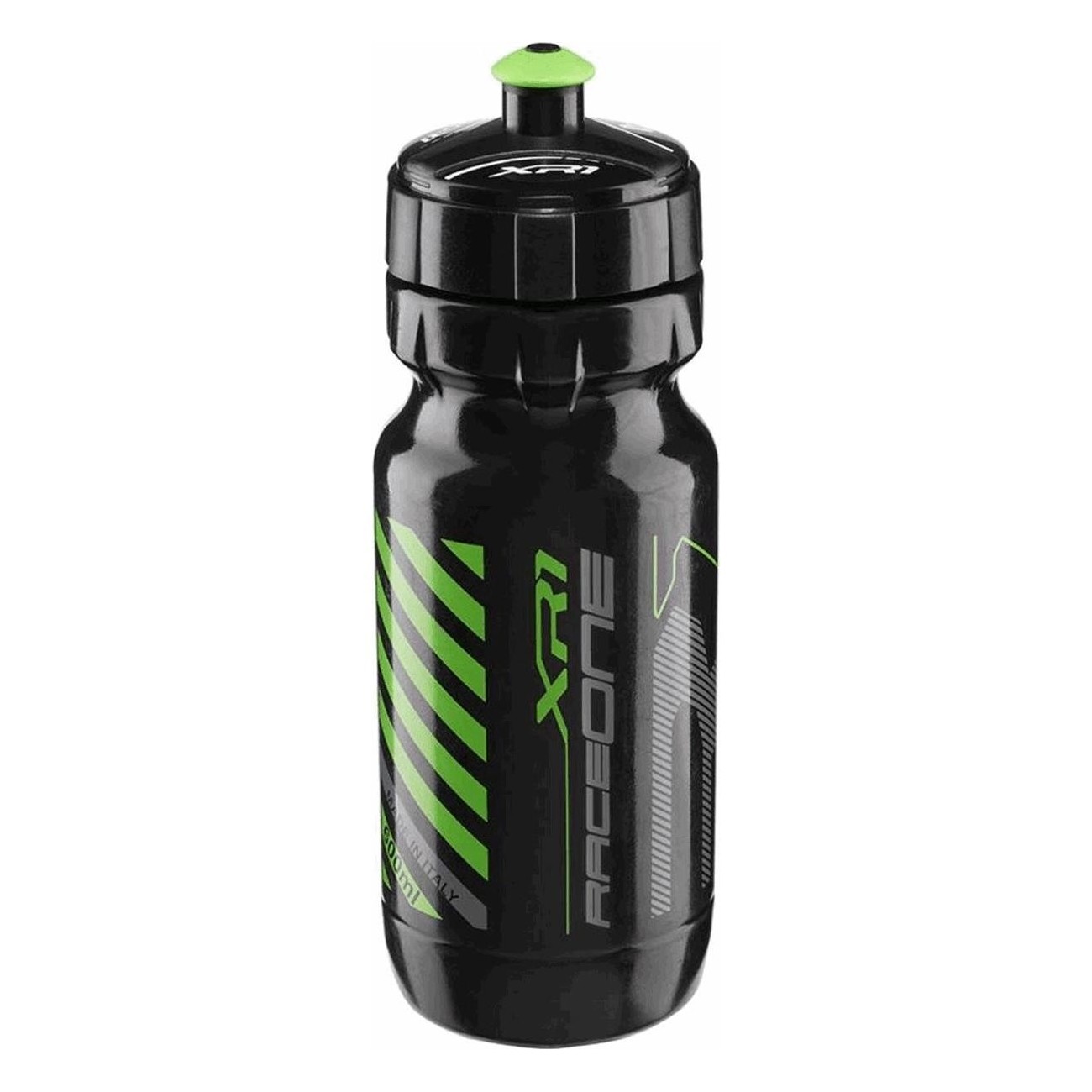 Botella XR1 600ml Negro/Verde con Tapa RaceOne para Deporte y Aventura - 1