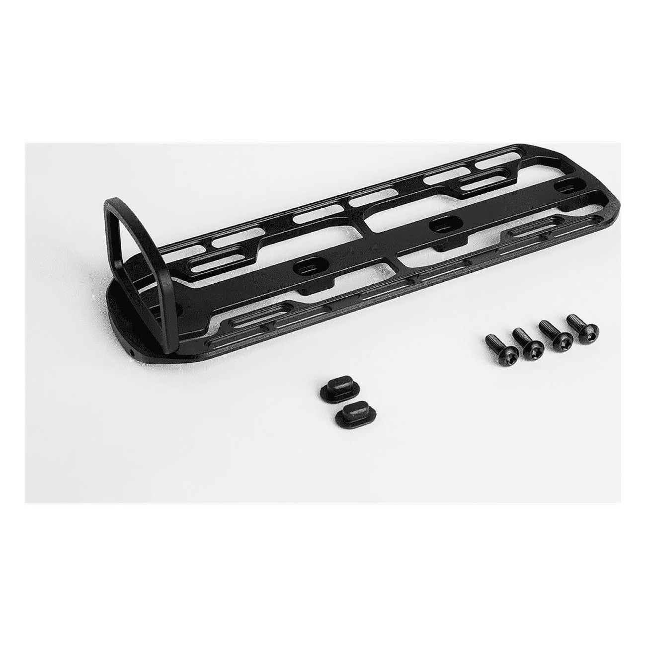 Support de chargement Cargo Cage Fixplus en Aluminium Noir pour Bikepacking - Robuste et Polyvalente - 1