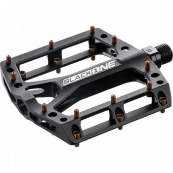 Black One Reverse Pedal Black-Copper CNC Aluminum for MTB, Flat Design - 1