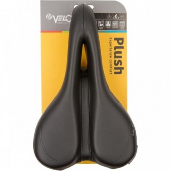 VELO PLUSH Flex DC M Men's Saddle with Deep V Cut, 269x162mm, 471g - 5