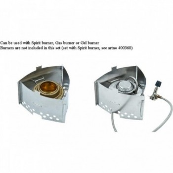 Triángulo Trangia: Soporte Versátil de Acero Inoxidable para Quemadores - 3