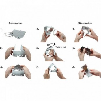 Triángulo Trangia: Soporte Versátil de Acero Inoxidable para Quemadores - 5