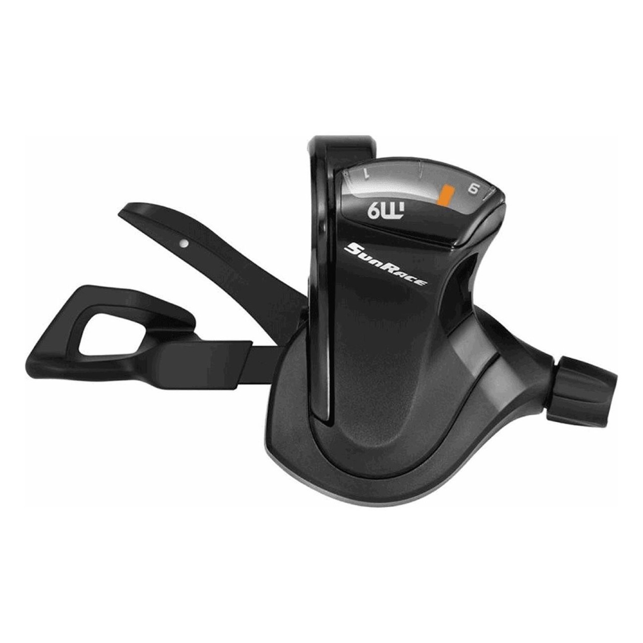 Mando de Cambio Izquierdo 3V MTB de Aluminio Negro Compatible con Shimano, SRAM y Sunrace - 1