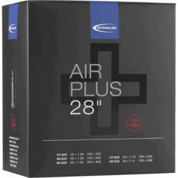 Cámara de Aire Schwalbe Air Plus 28' 700x35/45 con Válvula Presta 40mm - 2