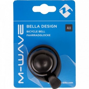 Mini M-WAVE Klingel Schwarz aus Aluminium mit Lenkerhalterung - 3