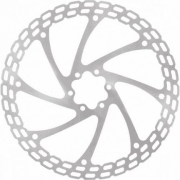 203mm 6-Hole Monoblock Brake Disc in Silver Stainless Steel - 1